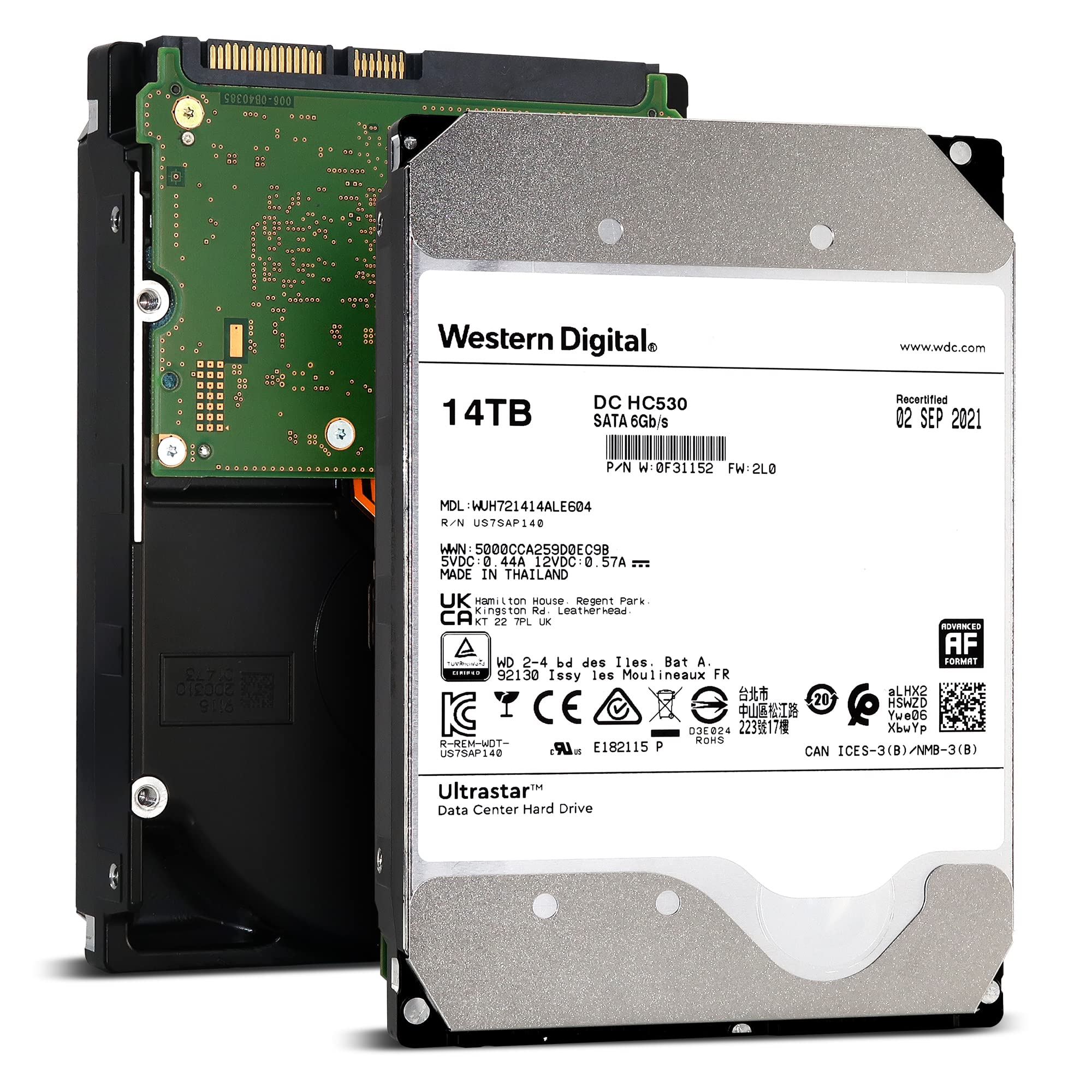Amazon.com: Western Digital 14TB Ultrastar DC HC530 SATA HDD