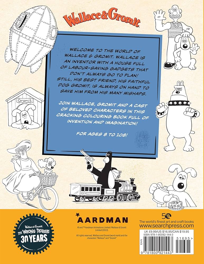 Wallace & Gromit - The Official Colouring Book: Aardman Animations