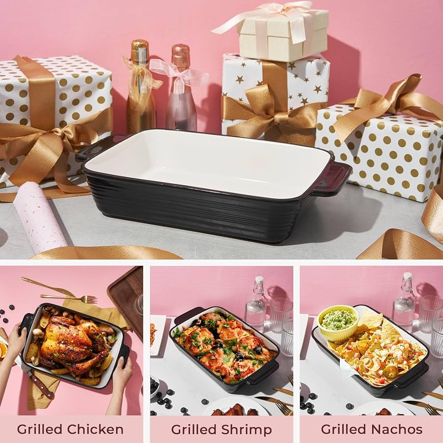 Amazon.com: LIFVER Casserole Dish for Oven, 9x13 Ceramic Baking