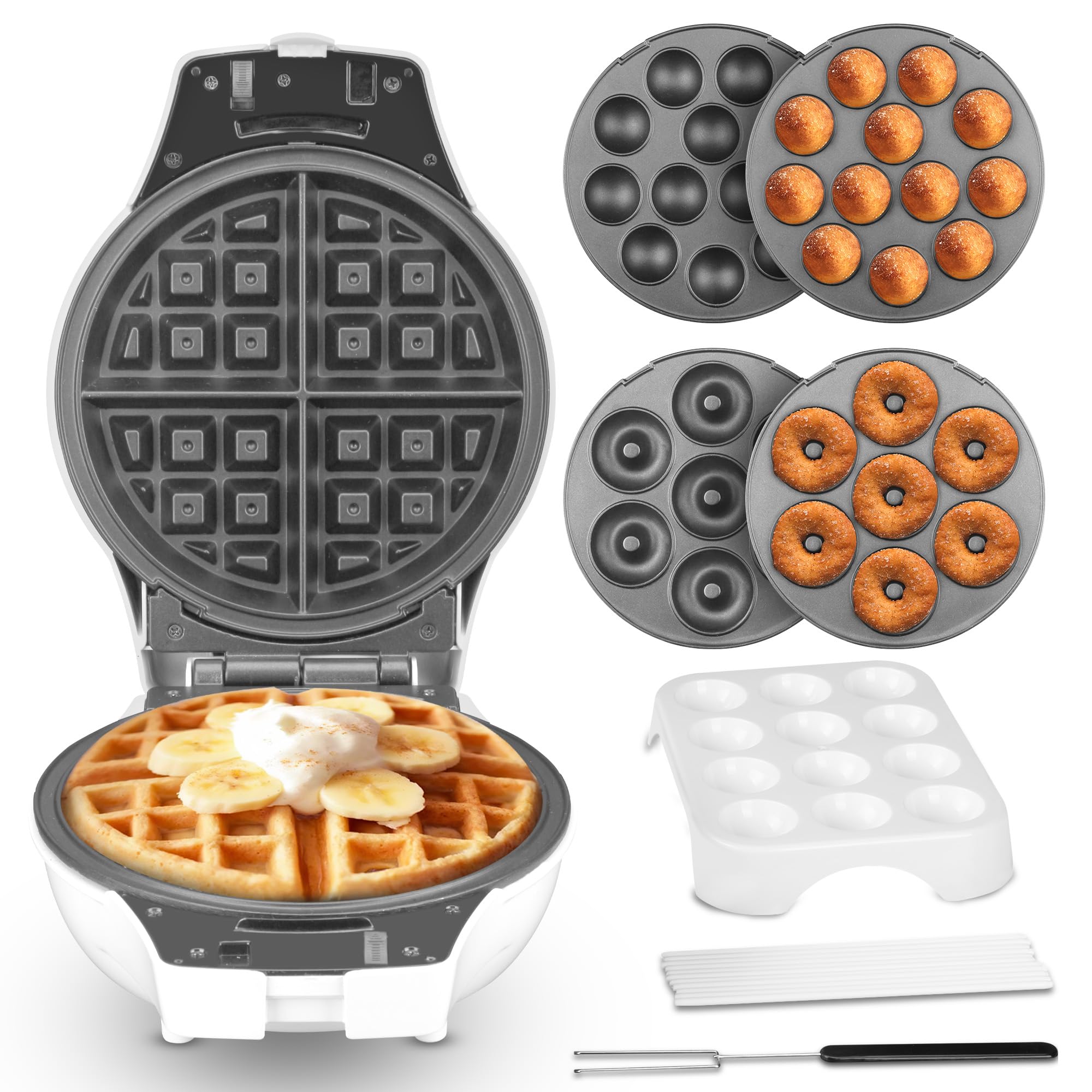 Amazon.com: SugarWhisk Thick Belgian Waffle Maker with 3 Removable