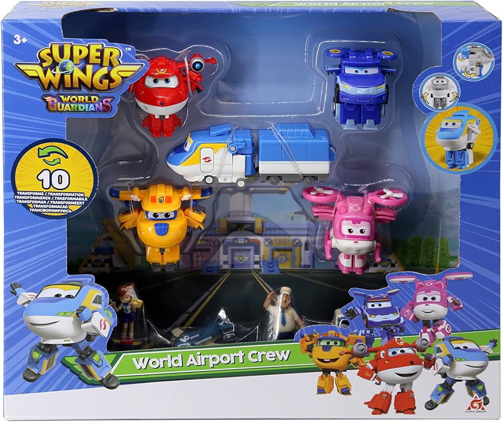 Super Wings World Airport Series 6 Crew Pack Collector, Jett