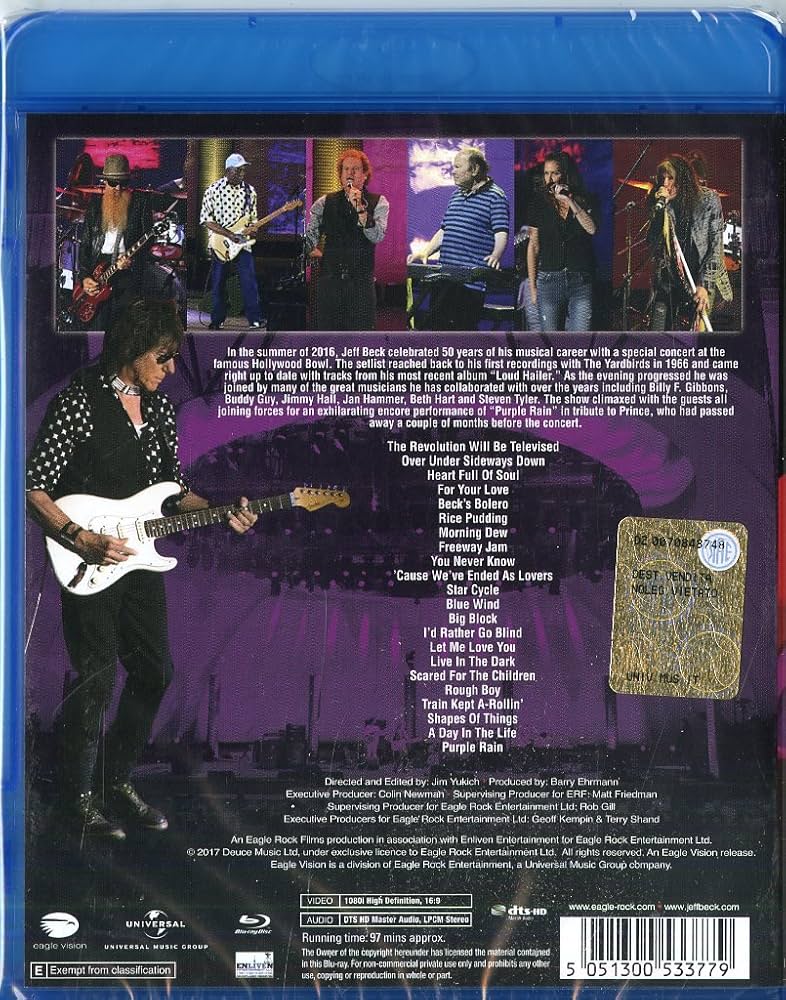 Amazon.com: Jeff Beck: Live at the Hollywood Bowl : Eaglevision