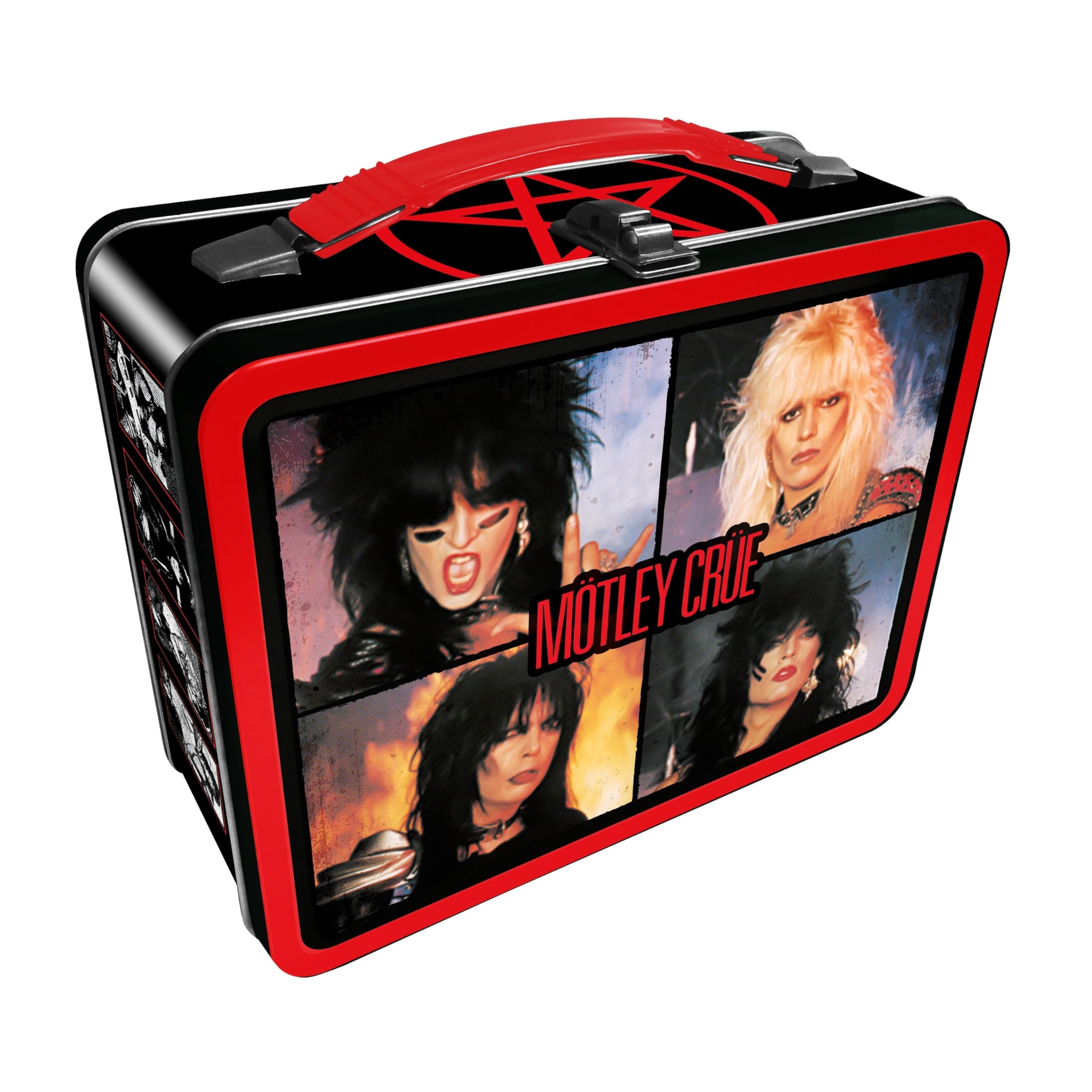 AQUARIUS Motley Crue Fun Box - Sturdy Tin Storage Box with Plastic