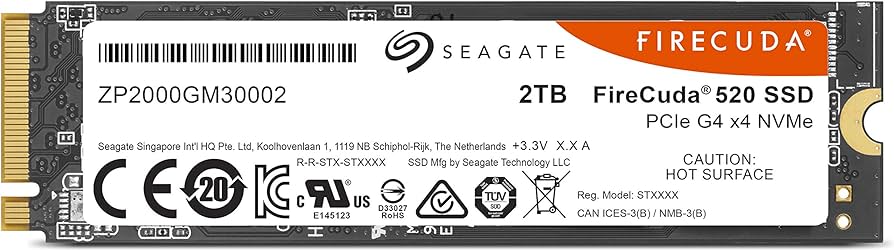 Amazon.com: Seagate Firecuda 520 2TB Performance Internal Solid