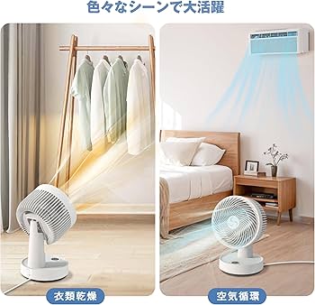 Amazon | Vaculim サーキュレーター 静音 30畳 パワフル送風 タイマー