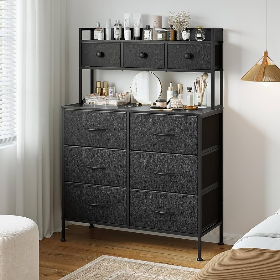 Amazon｜SINNONAKA 2段棚タンス 9杯ハイチェスト 収納チェスト