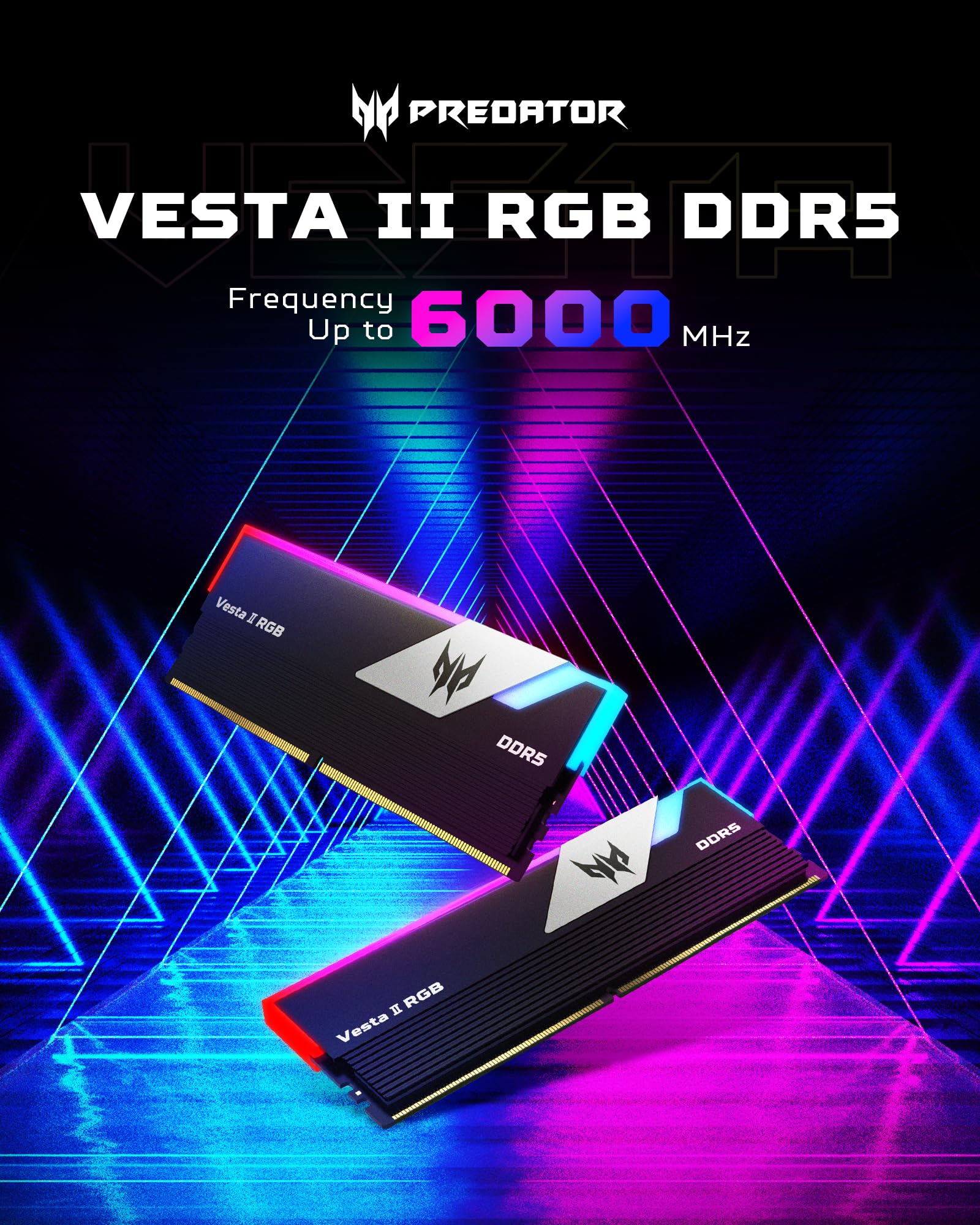 Acer Predator Vesta II DDR5-6000MHz 64GB (2x 32GB) CL30 Memory
