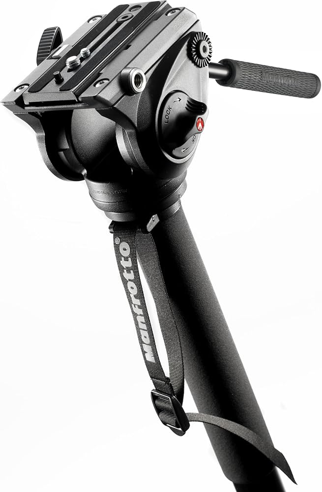 Amazon | Manfrotto 一脚 プロフルードビデオ一脚 雲台付 MVM500A | 一