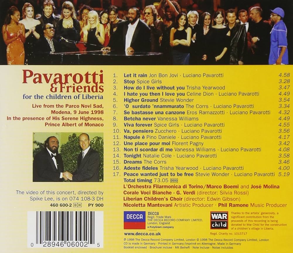 Vanessa Williams - Pavarotti & Friends - For The Children Of