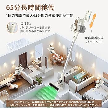 Amazon | 掃除機コードレス自立式【2026年先行発売！業界初 95KPa超