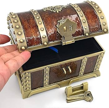 Amazon｜3種付き オレンジ まるで海賊の宝箱 アンティーク ロな鍵と