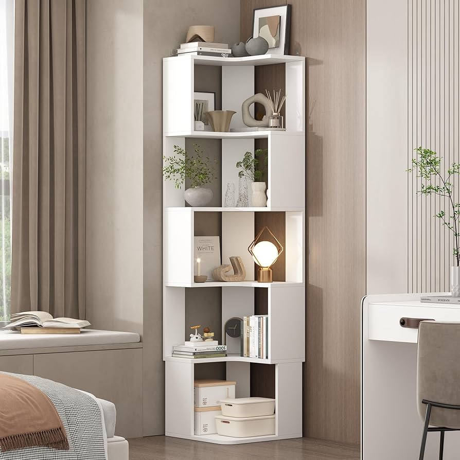 Amazon｜Timechee 本棚 5段 木製 幅40×奥行40×高さ150cm おしゃれ