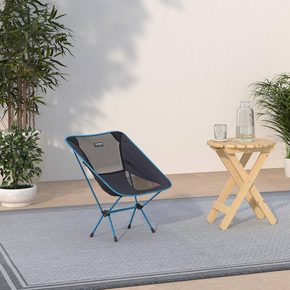 Chair One, Portable and Compact Camping Chair, Black : Helinox