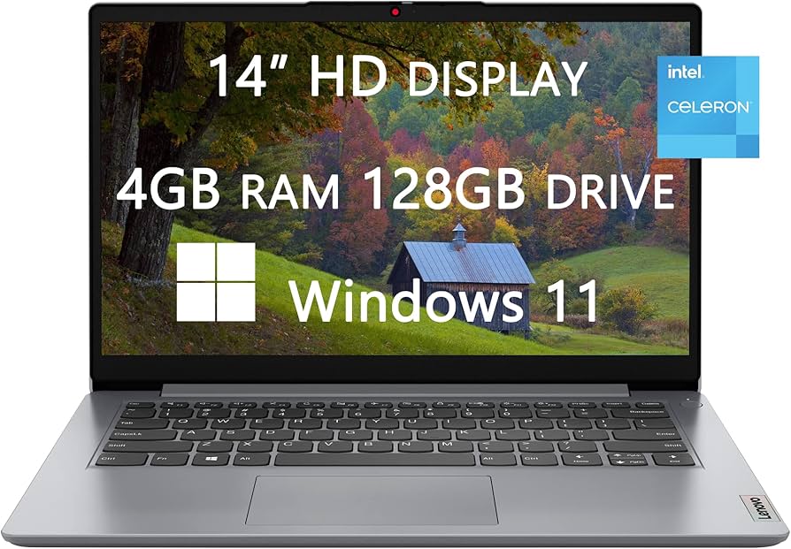 Amazon.com: Lenovo 2022 Upgraded Ideapad 1i Laptops, 14 inch HD