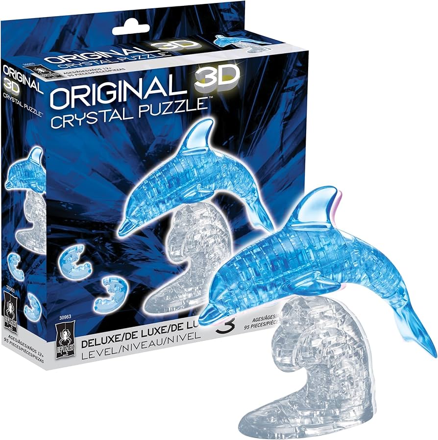 Amazon.co.jp: BePuzzled 95ピースドルフィン デラックス 3D