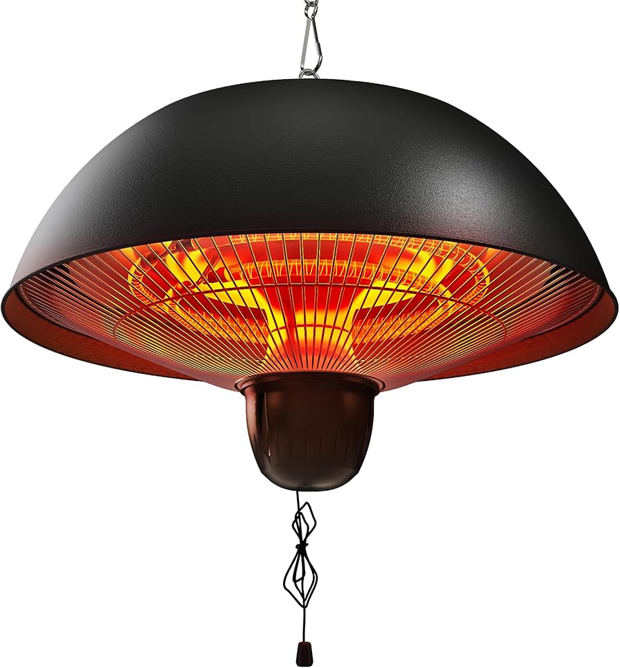 Amazon | 吊り下げ式パティオヒーター 屋外/屋内電気ヒーター 赤外線