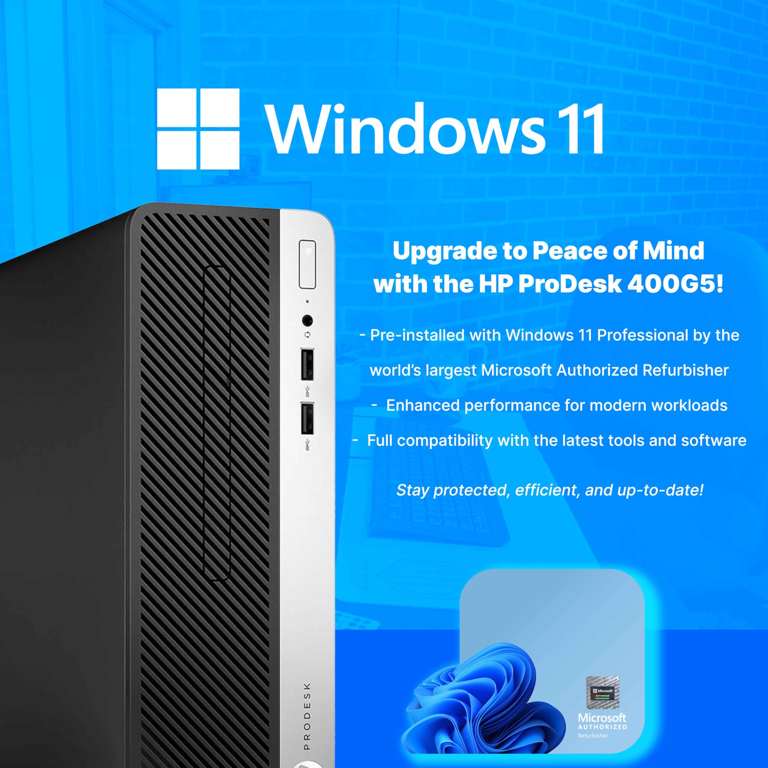 Amazon.com: HP 400G5 ProDesk Desktop PC | Windows 11 Pro | Intel