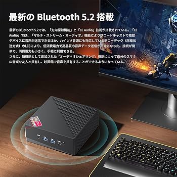 Amazon.co.jp: Nipogi ゲーミング AMD Ryzen7 5700U ミニpc 最大4.3GHz