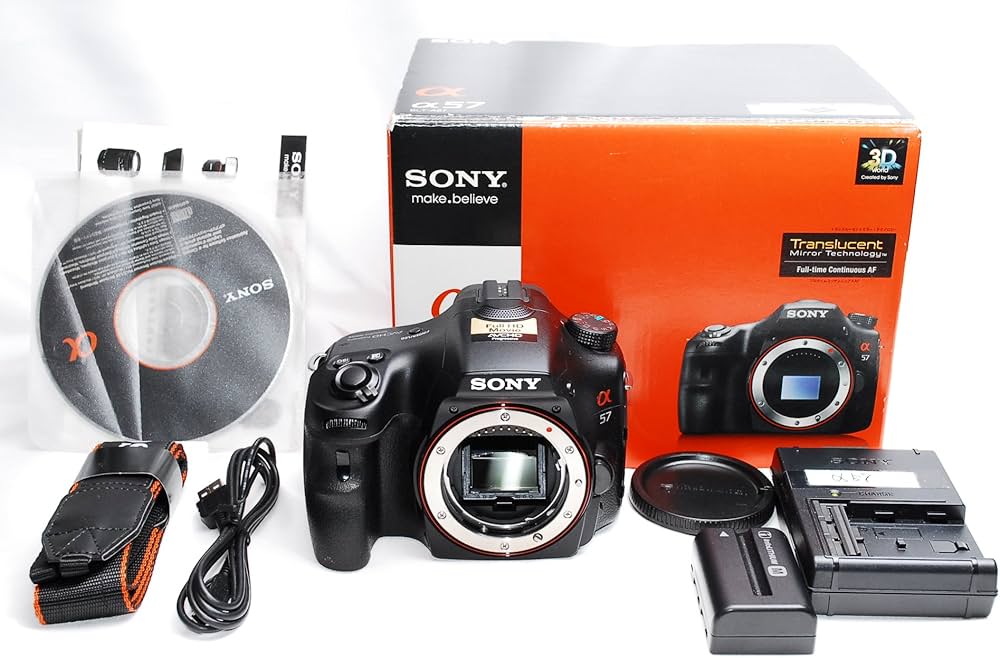 ♥ SONY α57 ♥純正ダブルレンズ 一眼レフ 元箱付き♥初心者おすすめ