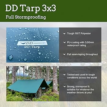 Amazon.com: DD Hammocks - DD Tarp 3x3 - Coyote Brown (10ft x 10ft