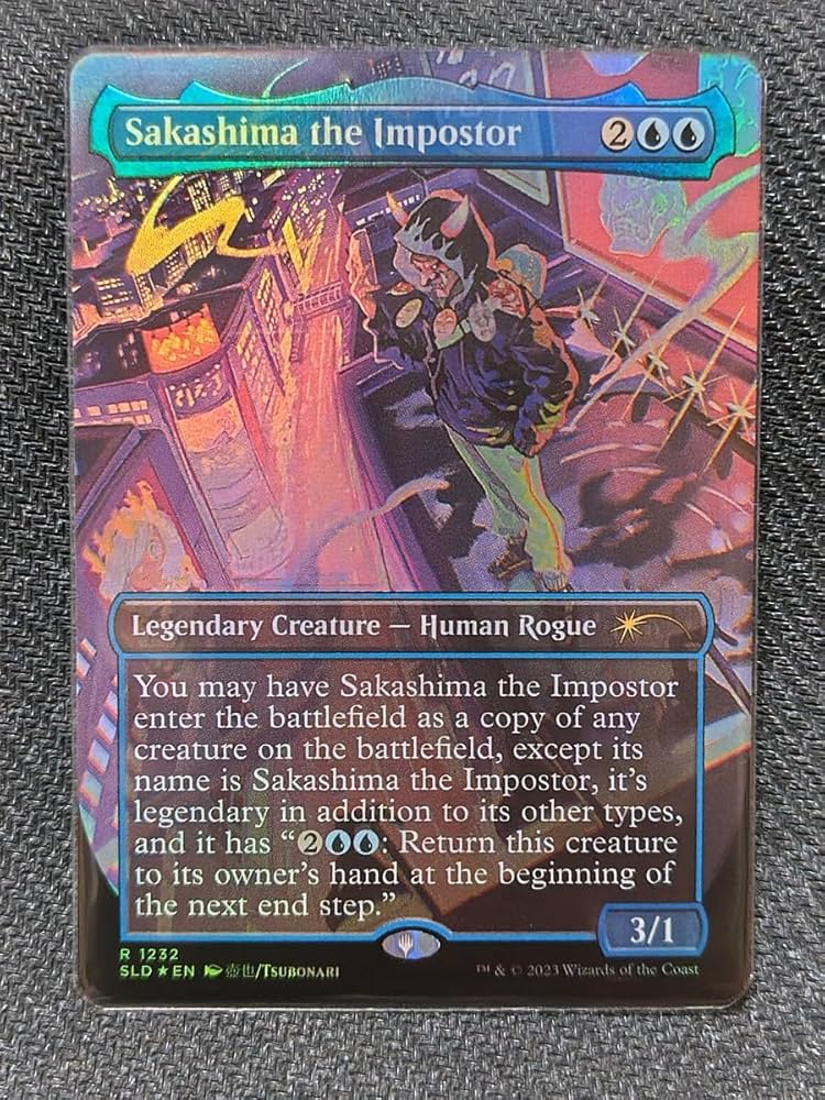 Amazon.co.jp: MTG・FOIL騙り者、逆嶋/Sakashima the Impostor（Secret