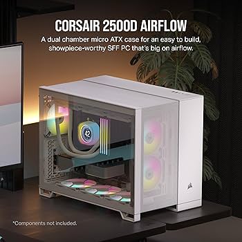 Amazon.com: CORSAIR 2500D Airflow mATX PC Case – No Fans Included