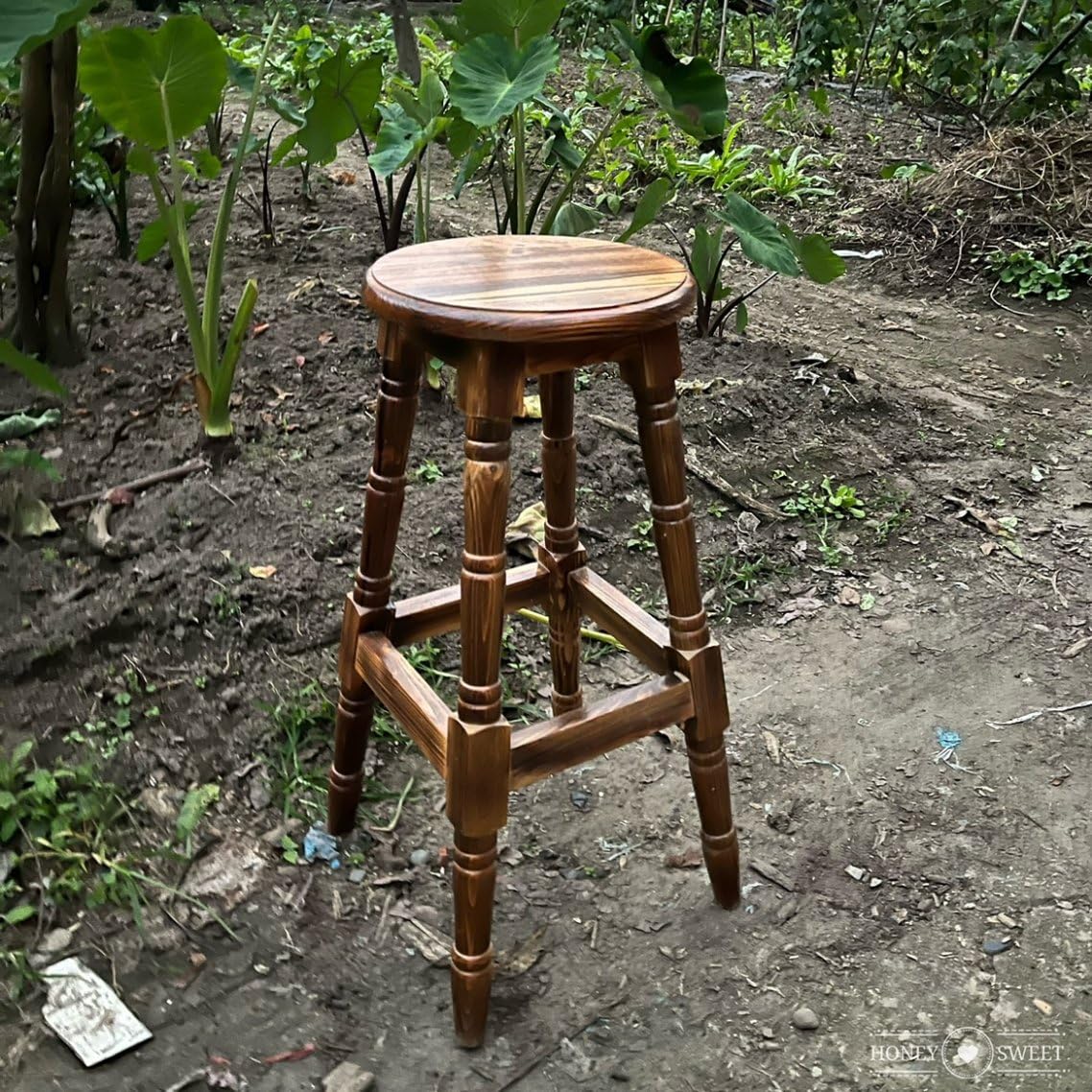 Amazon｜[Donahutt03] スツール 木製 丸イス アンティーク おしゃれ