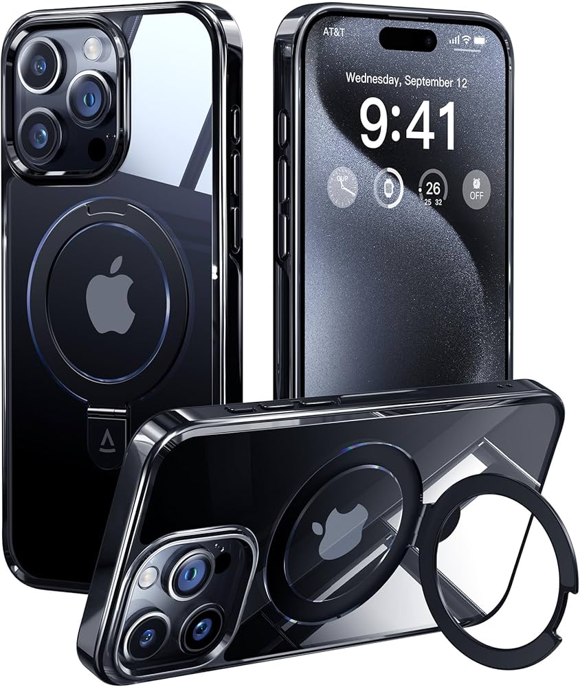 Amazon.co.jp: 【Magsafe対応・スタンド付き】Alphex iPhone 15 Pro