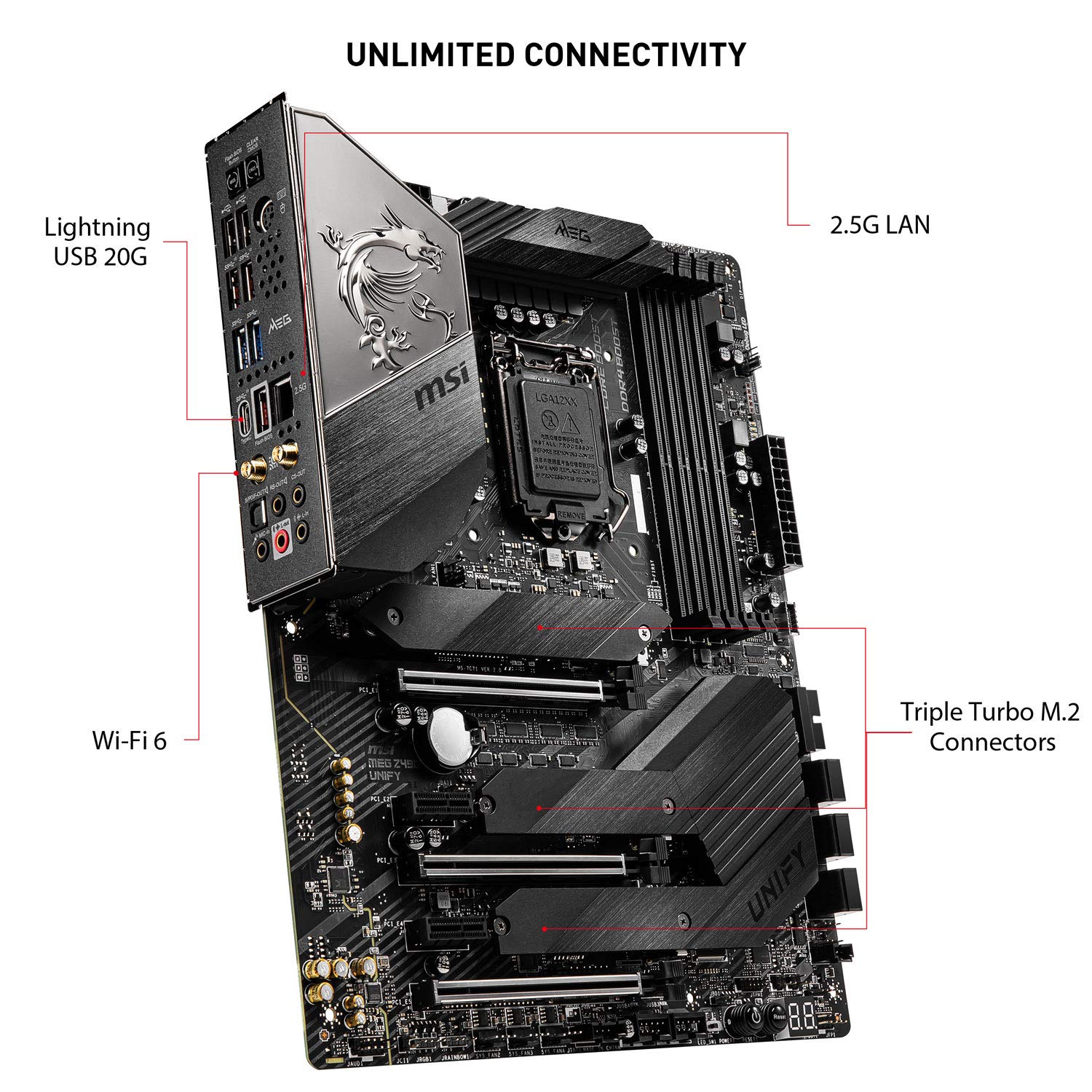 Amazon | MSI MEG Z490 Unify ATX ゲーミングマザーボード (第10世代