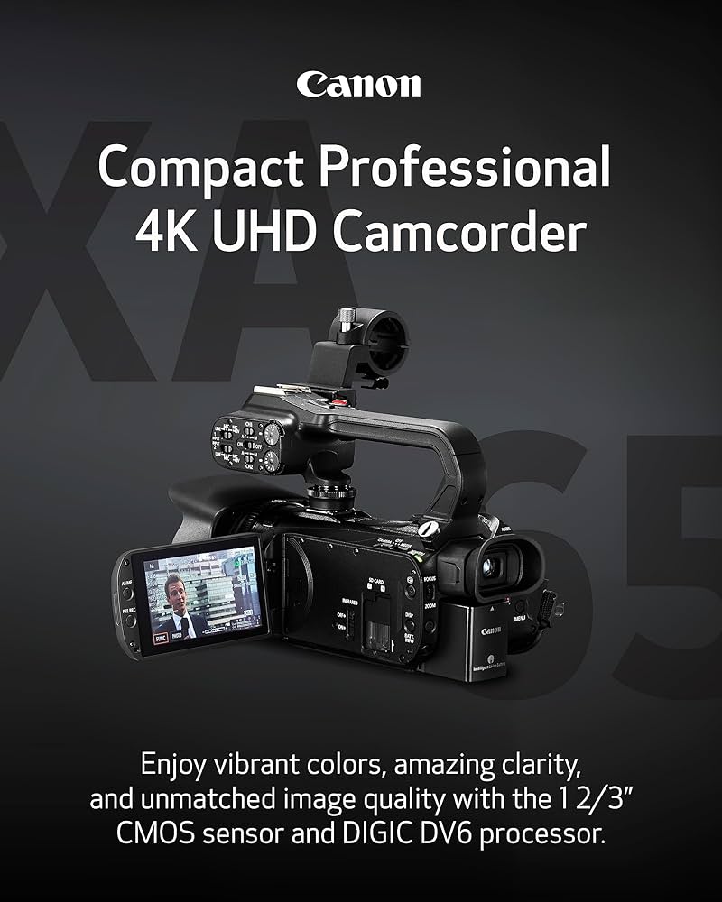 Amazon | Canon XA65 Pro ビデオカメラ 1/2.3インチ 4K UHD CMOS