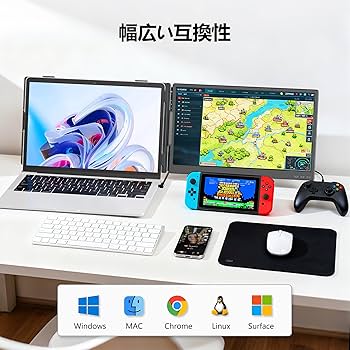Amazon.co.jp: Laptomo デュアルモニター 14インチ モバイルモニター