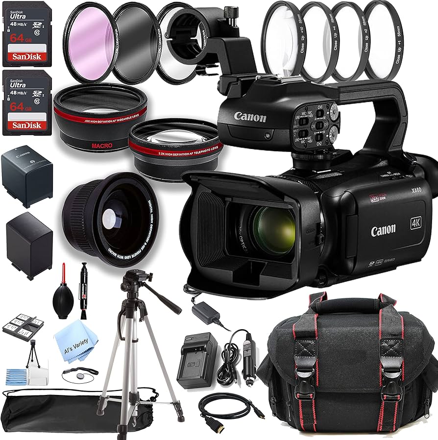 Amazon.com : Canon XA60 Professional UHD 4K Camcorder+ FishEye