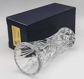 Amazon.co.jp: ボヘミアングラス クリスタル 花瓶 高さ15cm 80210