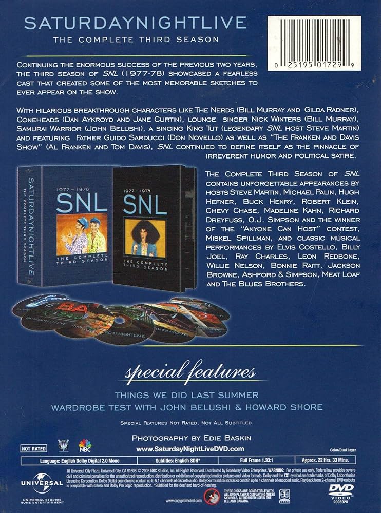 Amazon.com: Saturday Night Live (The Complete Third Season