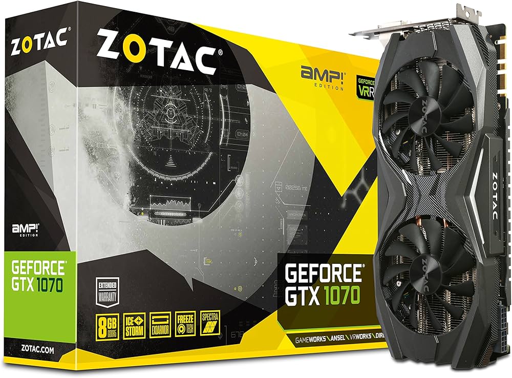 Amazon | ZOTAC GeForce GTX 1070 AMP! Edition, ZT-P10700C-10P, 8GB