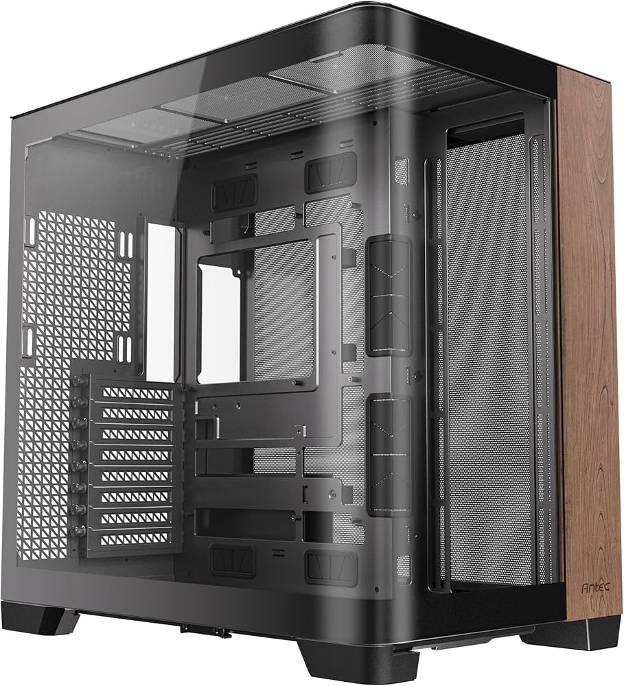 Amazon | ANTEC PCケース C8 Curve Wood ブラック 木製フロントパネル