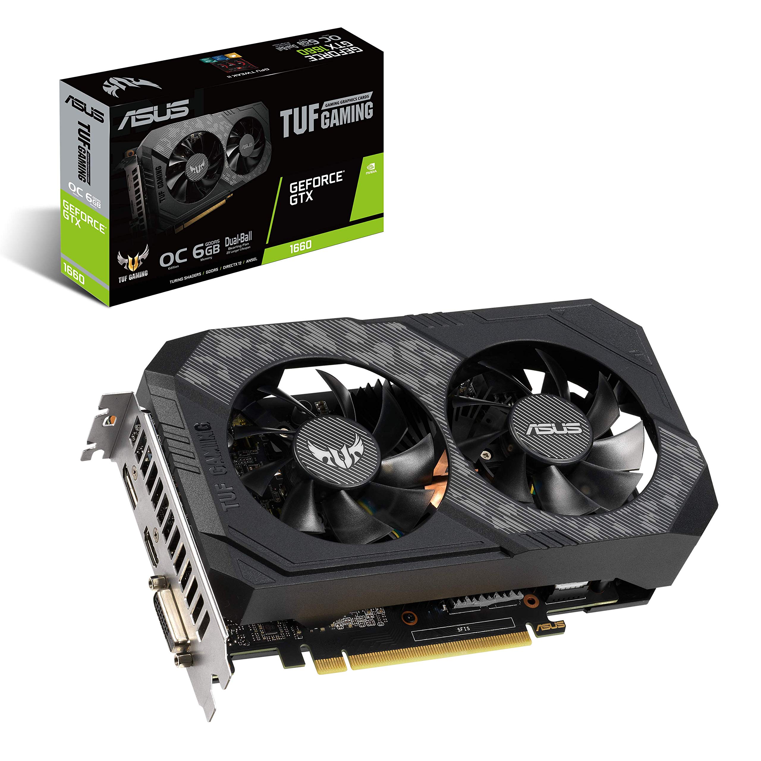 Amazon | ASUS NVIDIA GTX 1660 搭載 デュアルファンモデル 6G TUF-GTX