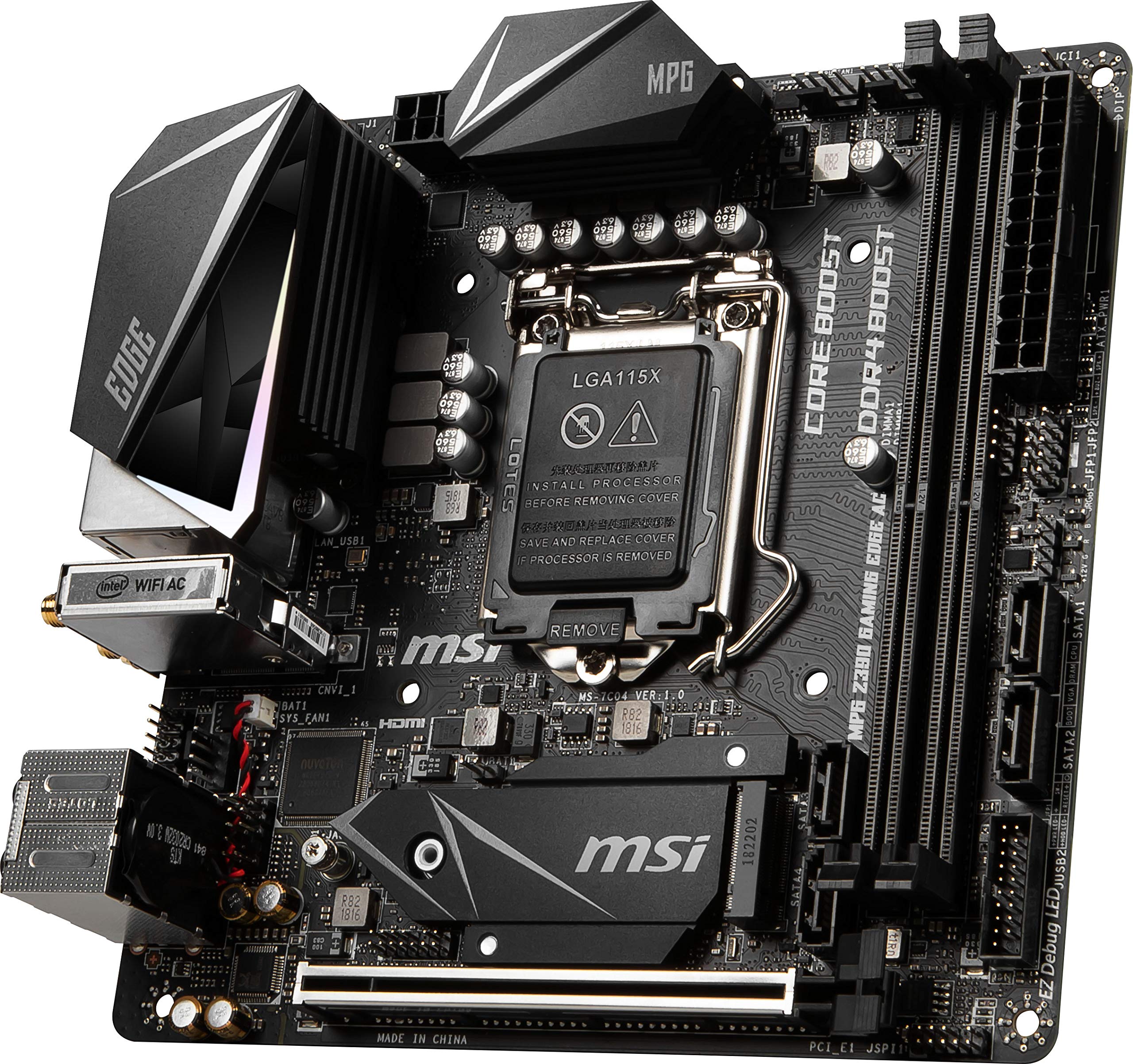 Amazon | MSI MPG Z390IゲームエッジAC LGA1151（Intel 8thおよび9th
