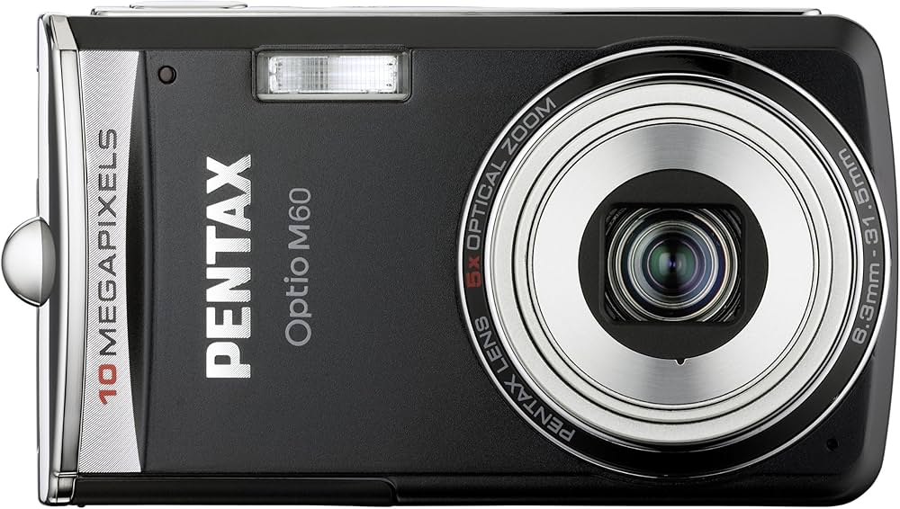 Pentax Optio M60 Digital Camera - Black (10.0MP, 5x Optical Zoom