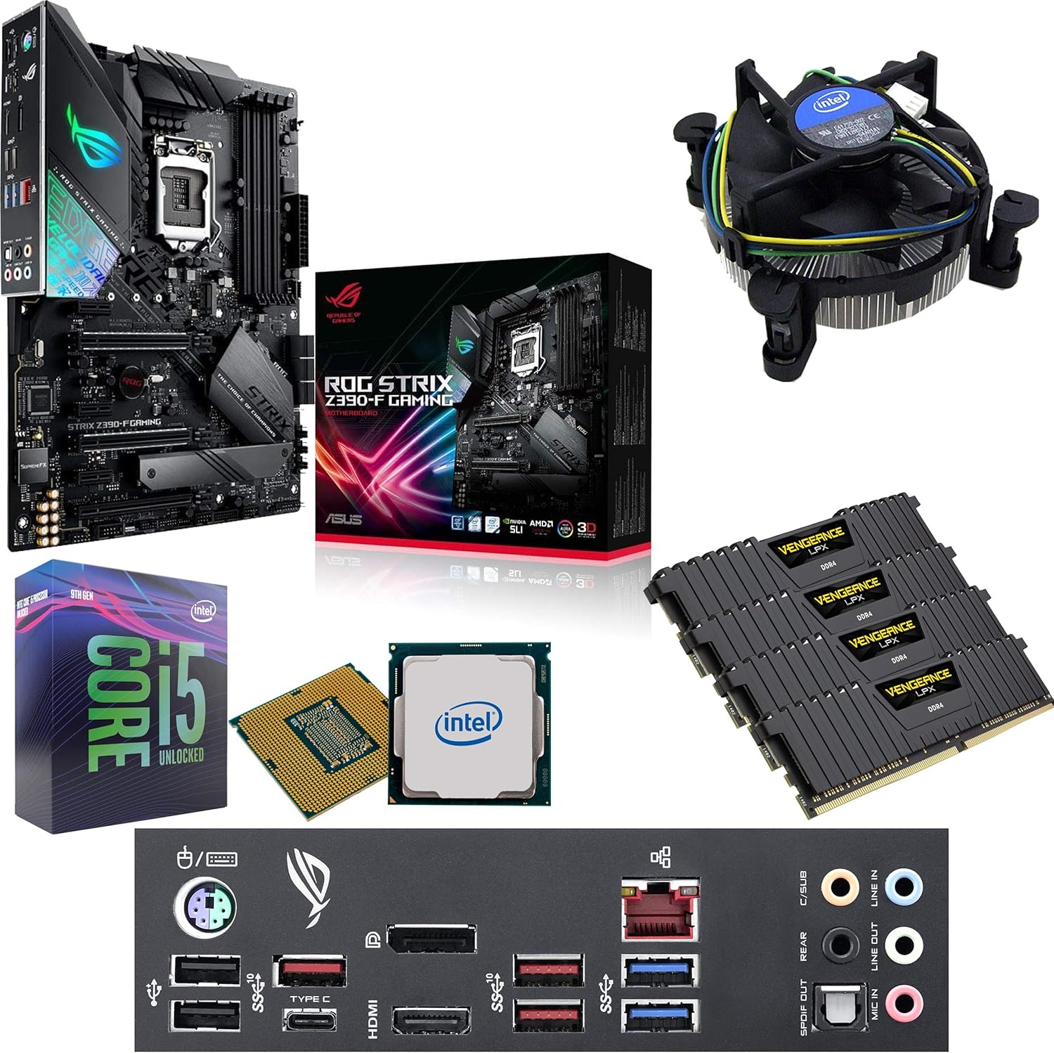 Intel i5 9600K CPU, Asus Strix Z390-F Gaming Ethiopia | Ubuy