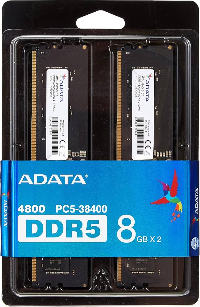Amazon | エイデータ(Adata) AD5U48008G-DT DDR5-4800 288pin 8GBx2枚