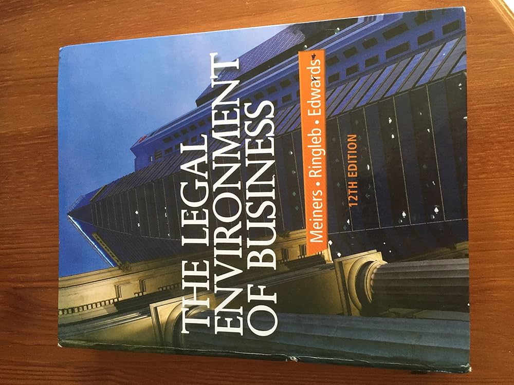Amazon.com: The Legal Environment of Business: 9781285428222