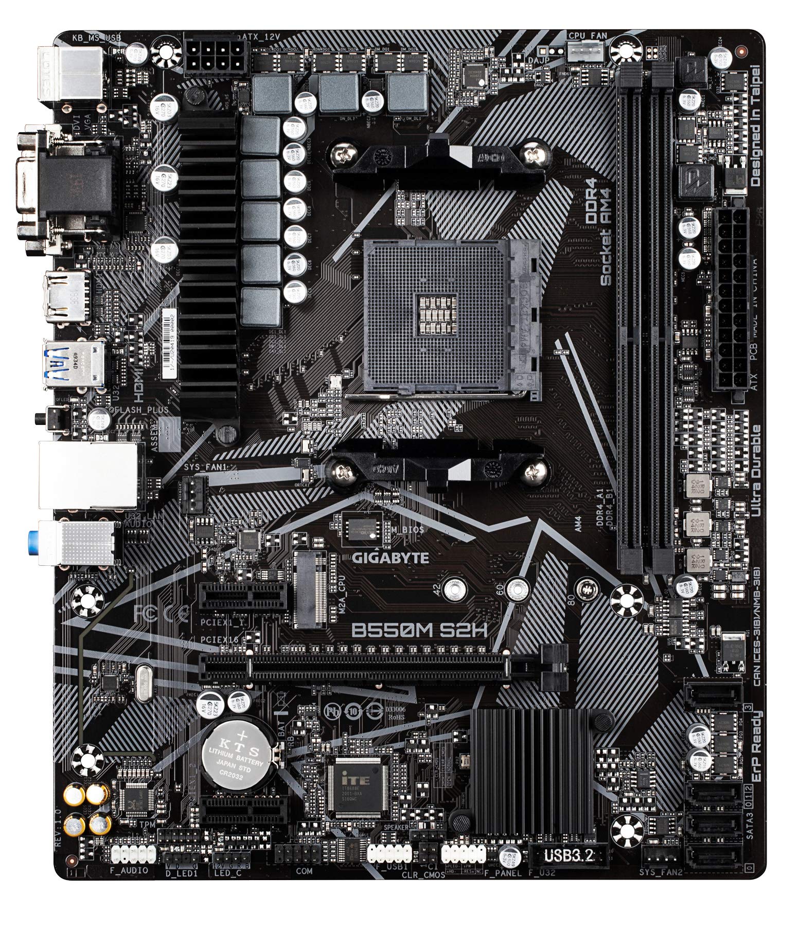 Amazon | GIGABYTE B550M S2H マザーボード MicroATX [AMD B550 チップ