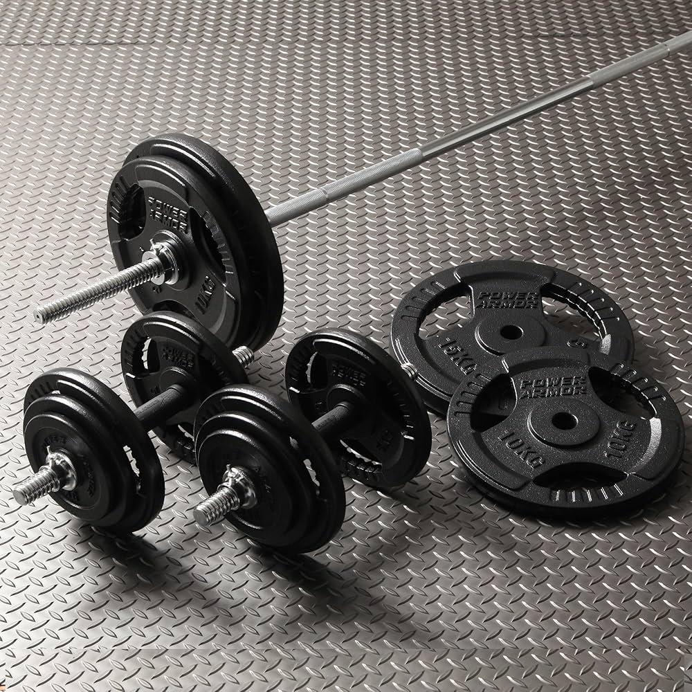 Amazon | POWER ARMOR（パワーアーマー）アイアンバーベルダンベル