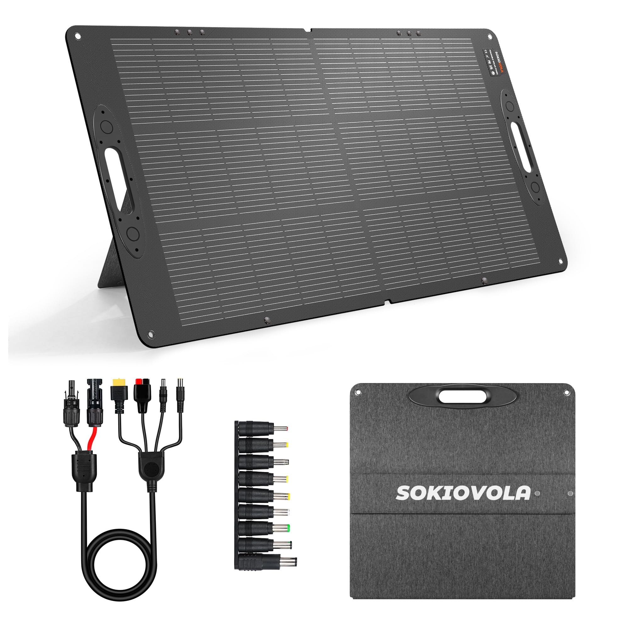 Amazon.com : SOKIOVOLA 110W 18V Portable Solar Panel Kit,Portable