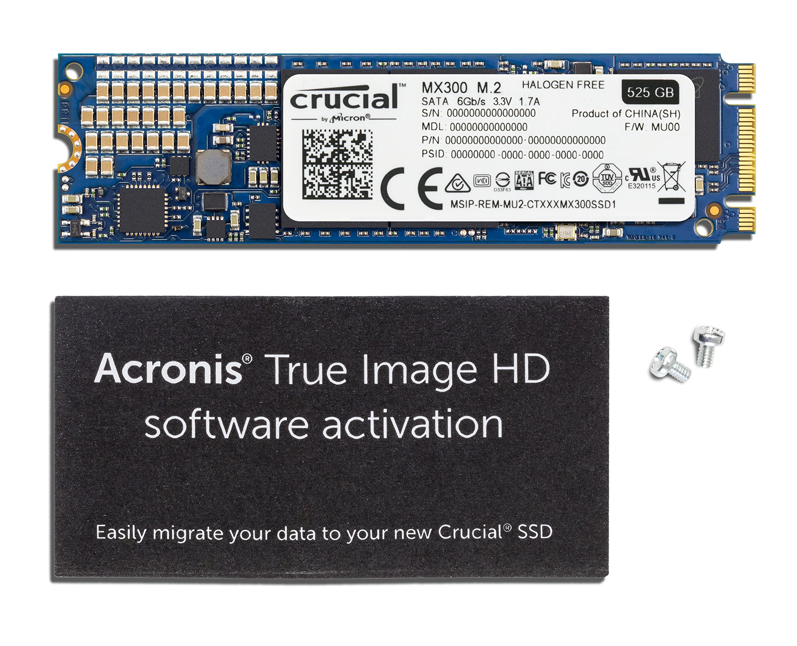 Amazon | Crucial [Micron製] 内蔵SSD MX300 525GB (3D TLC NAND/M.2
