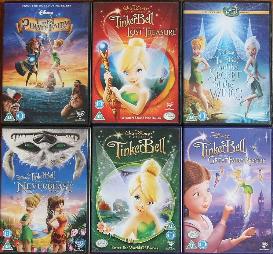 TinkerBell 1-6 COMPLETE COLLECTION / 1. TINKER BELL / 2. AND THE