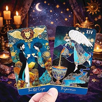 Amazon.com: DPEHAKMK Azure Arcana Tarot Deck, 78 Tarot Cards with