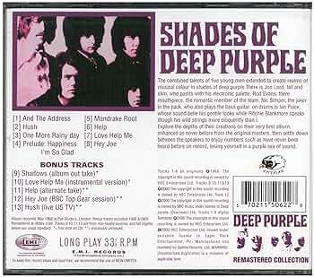Amazon.co.jp: Shades of Deep Purple: ミュージック