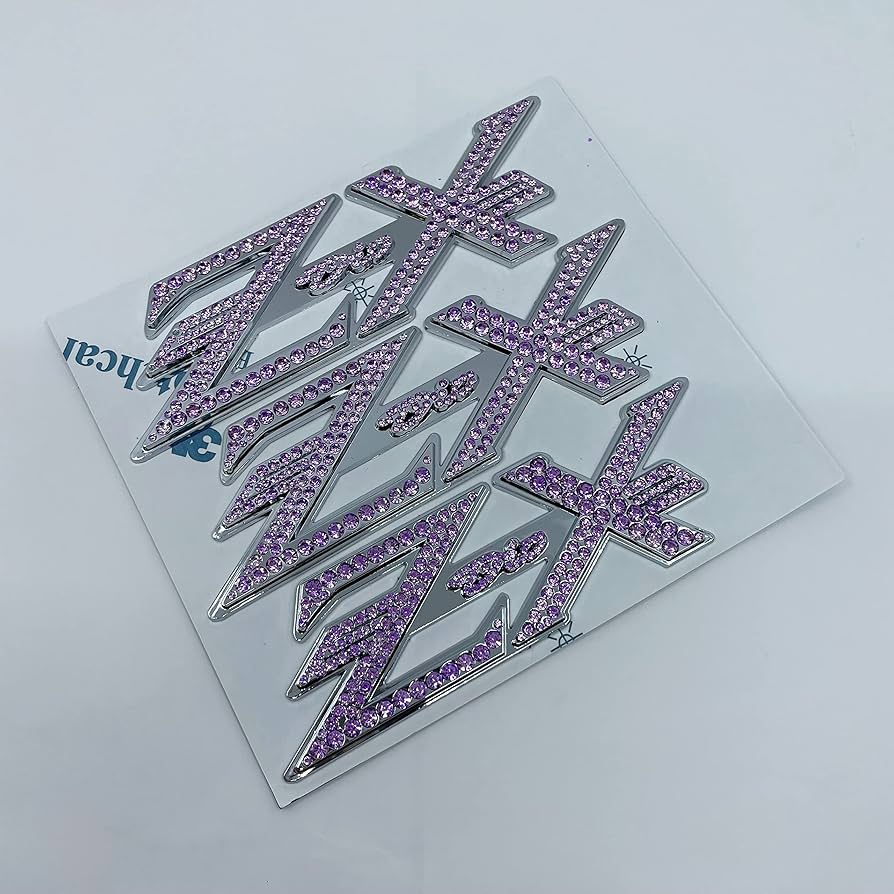 Amazon | ライブDio ZX AF35 立体 クリスタル エンブレム (紫